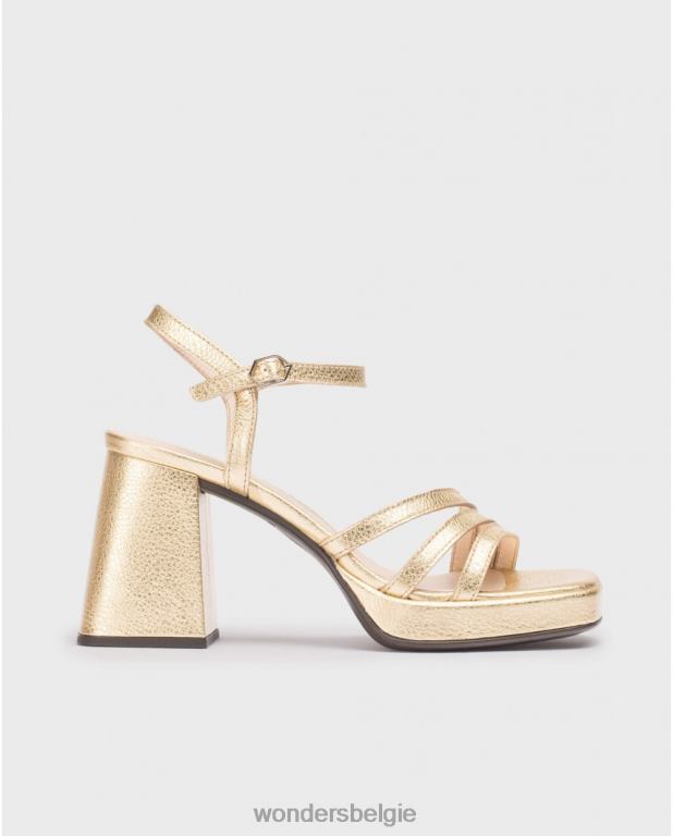 goud schoenen 6X06D49 gouden platina liefdessandaal vrouwen Wonders