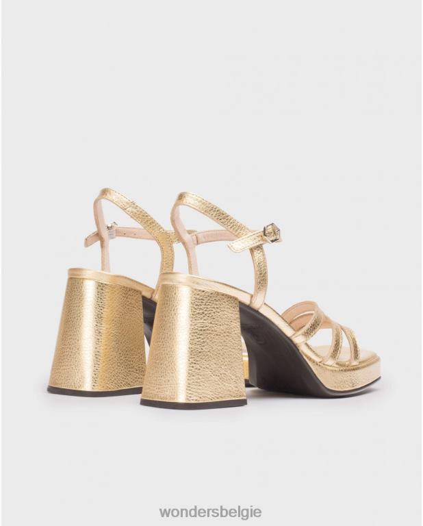 goud schoenen 6X06D49 gouden platina liefdessandaal vrouwen Wonders