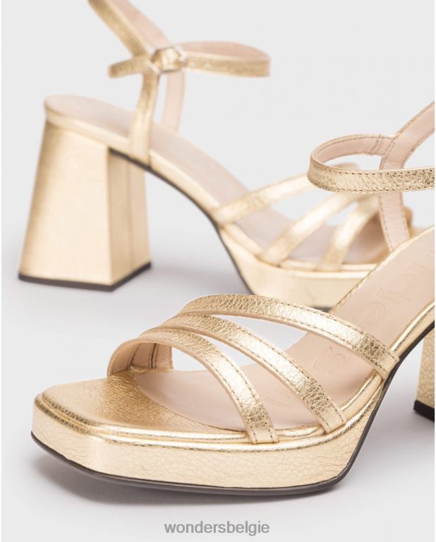 goud schoenen 6X06D49 gouden platina liefdessandaal vrouwen Wonders