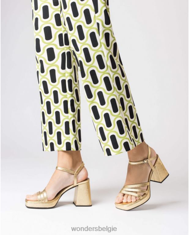 goud schoenen 6X06D49 gouden platina liefdessandaal vrouwen Wonders
