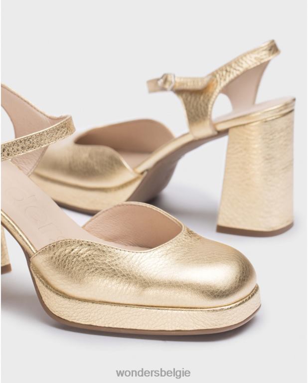 goud schoenen 6X06D50 goud blauwe schoenen vrouwen Wonders