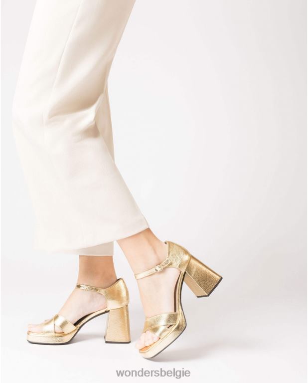 goud schoenen 6X06D54 gouden julia sandaal vrouwen Wonders