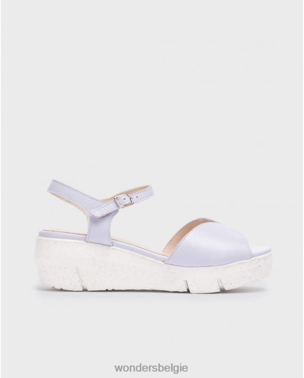 lavendel schoenen 6X06D250 lavendel violette sandaal vrouwen Wonders