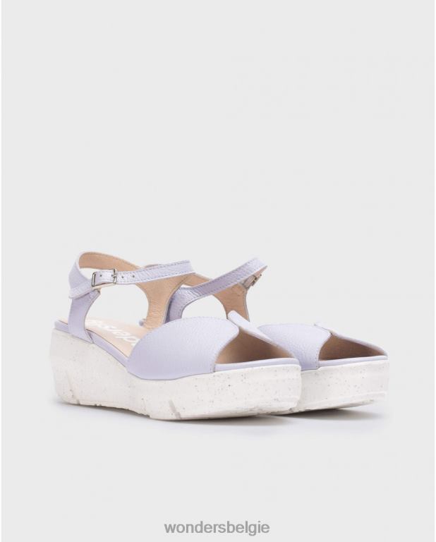 lavendel schoenen 6X06D250 lavendel violette sandaal vrouwen Wonders