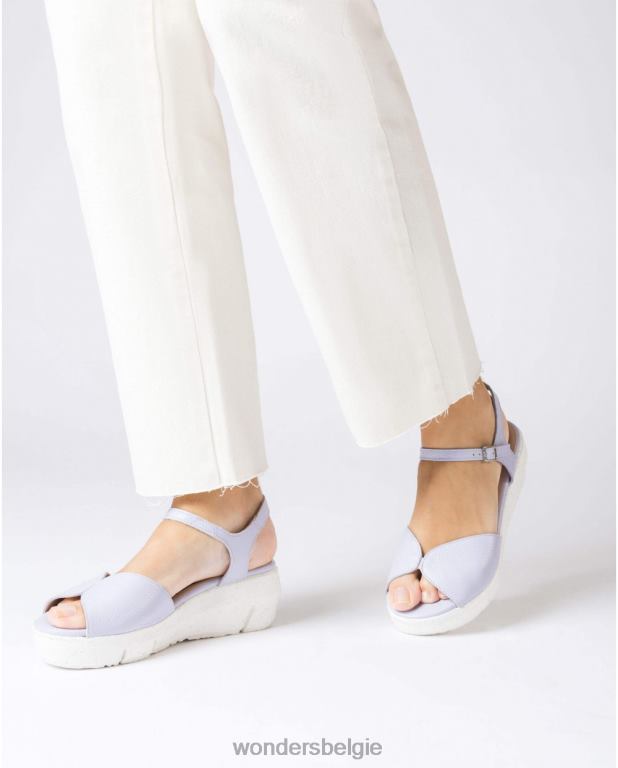 lavendel schoenen 6X06D250 lavendel violette sandaal vrouwen Wonders