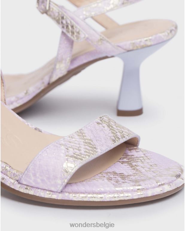 lavendel schoenen 6X06D65 lavendel violet coco sandaal vrouwen Wonders