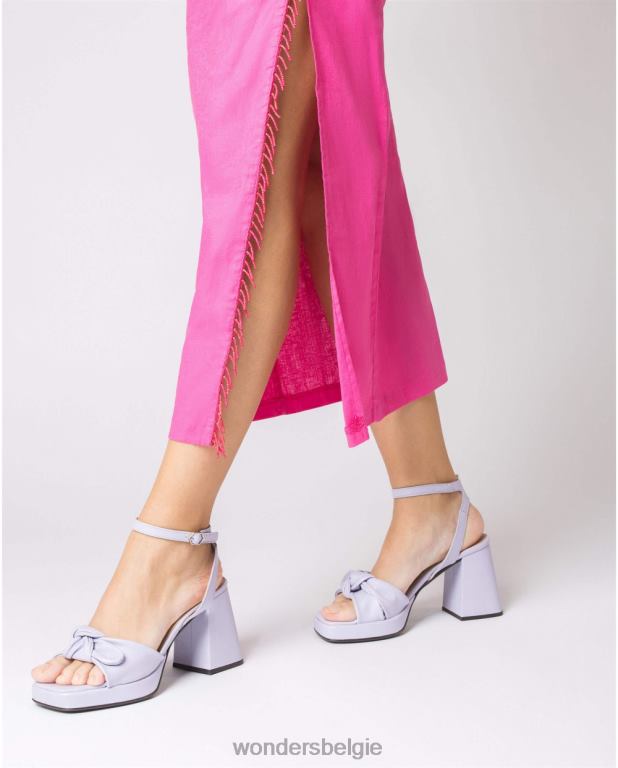 lavendel schoenen 6X06D71 lavendel zwarte lexi sandaal vrouwen Wonders