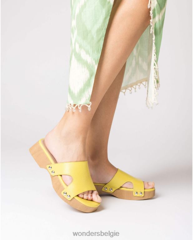 lima schoenen 6X06D25 lima limoengroene dalia sandaal vrouwen Wonders