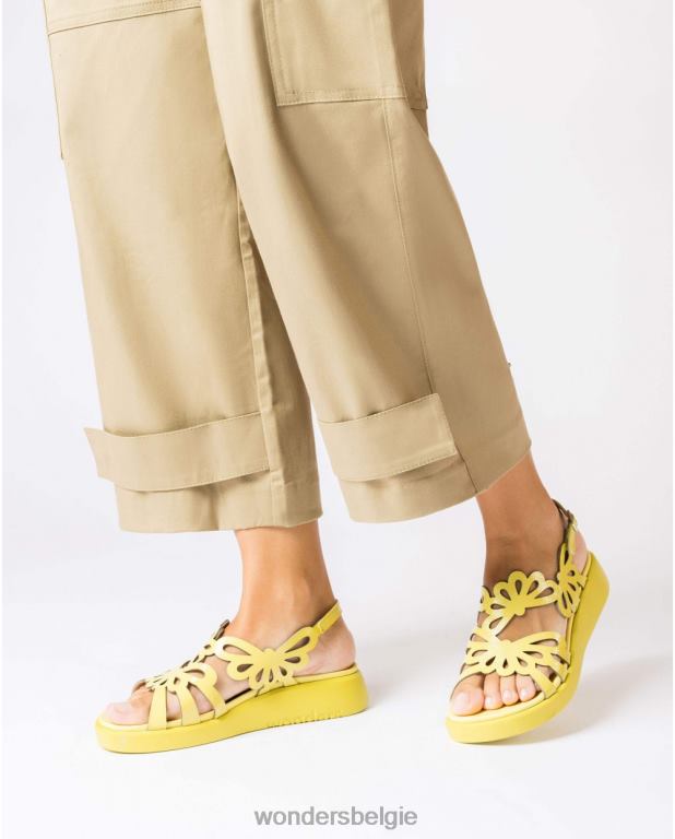 lima schoenen 6X06D41 lima limoengroene margarita sandaal vrouwen Wonders