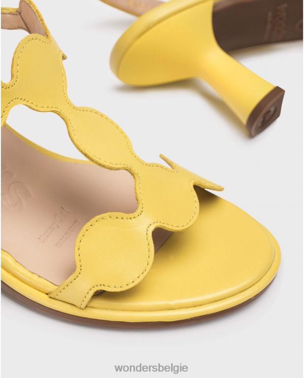 lima schoenen 6X06D75 lima geel getrokken sandaal vrouwen Wonders