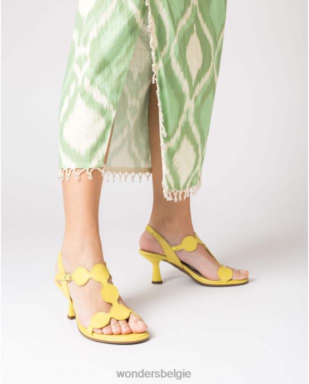 lima schoenen 6X06D75 lima geel getrokken sandaal vrouwen Wonders