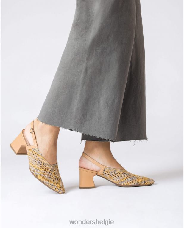 meeste/zand schoenen 6X06D144 most/sand zwarte lexi schoen vrouwen Wonders