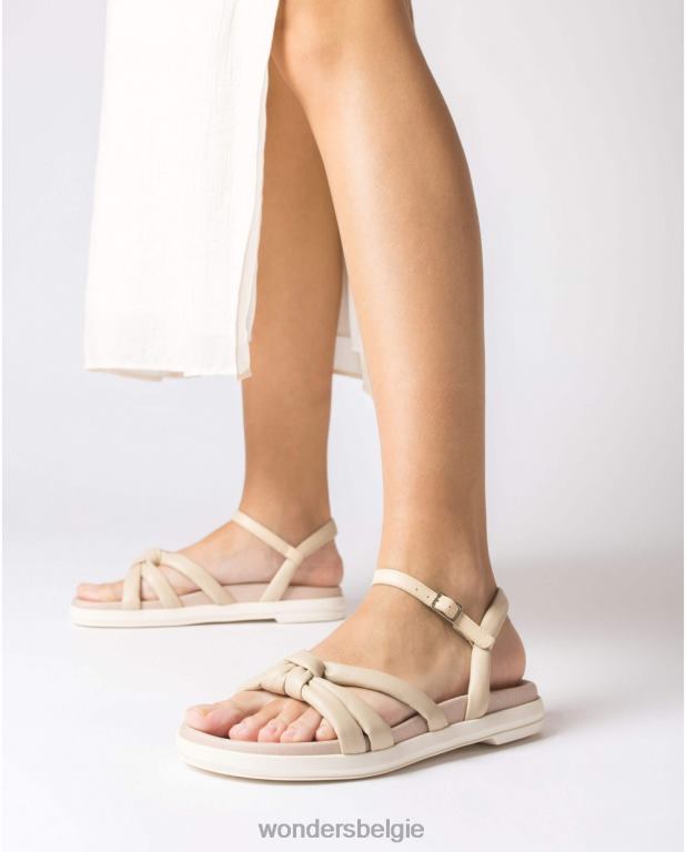 natuurlijk schoenen 6X06D121 natuurlijke beige elsa sandaal vrouwen Wonders