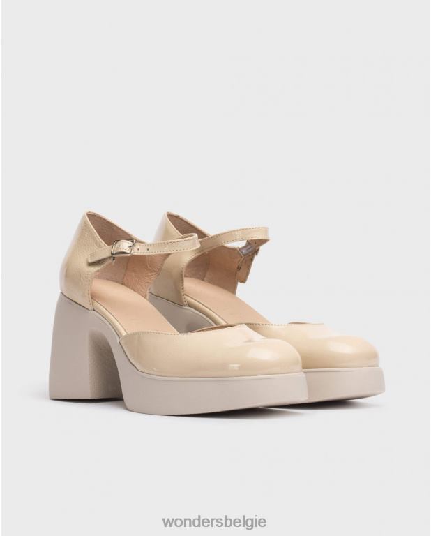 natuurlijk schoenen 6X06D149 natuurlijk beige lala mary jane vrouwen Wonders