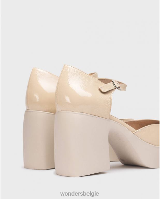 natuurlijk schoenen 6X06D149 natuurlijk beige lala mary jane vrouwen Wonders