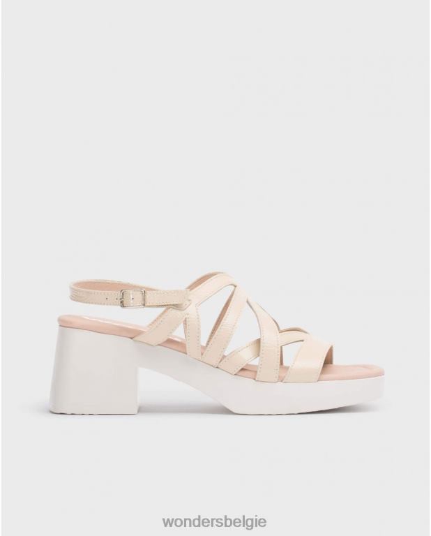 natuurlijk schoenen 6X06D166 naturel beige loreto sandaal vrouwen Wonders
