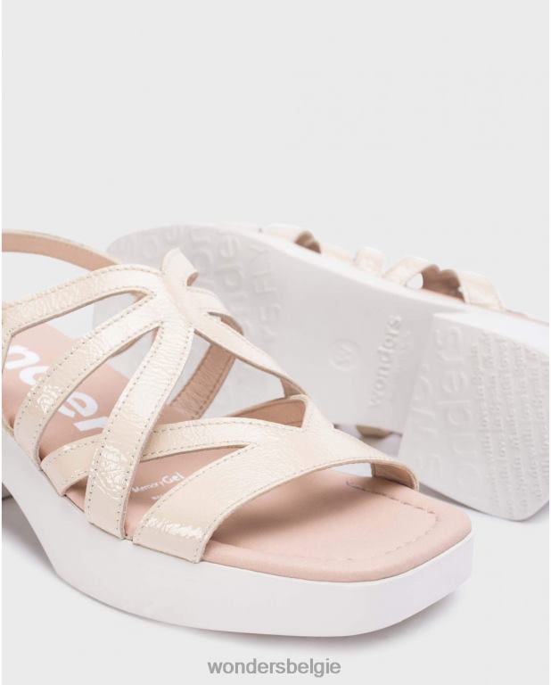 natuurlijk schoenen 6X06D166 naturel beige loreto sandaal vrouwen Wonders