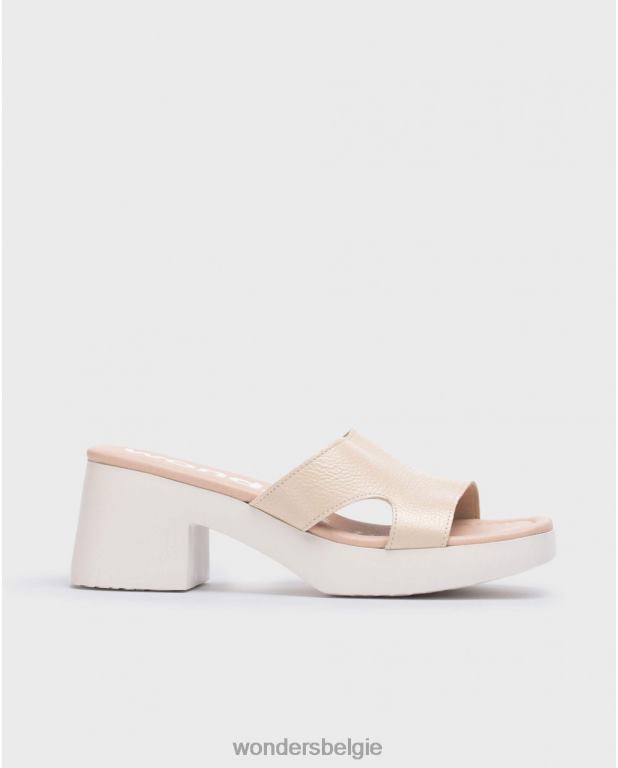 natuurlijk schoenen 6X06D169 natuurlijke beige motelsandaal vrouwen Wonders
