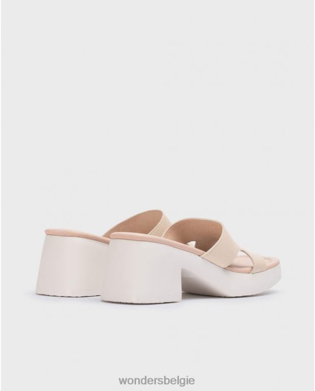 natuurlijk schoenen 6X06D169 natuurlijke beige motelsandaal vrouwen Wonders