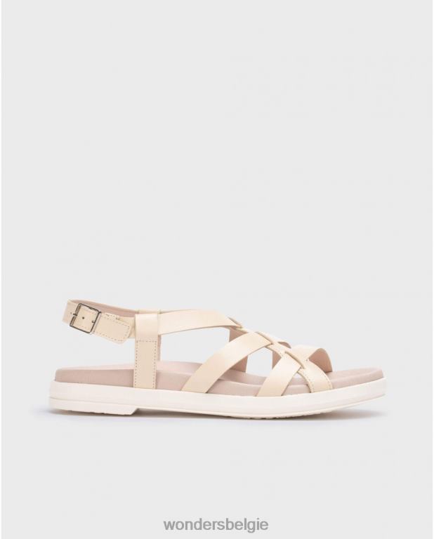 natuurlijk schoenen 6X06D19 naturel beige toni sandaal vrouwen Wonders