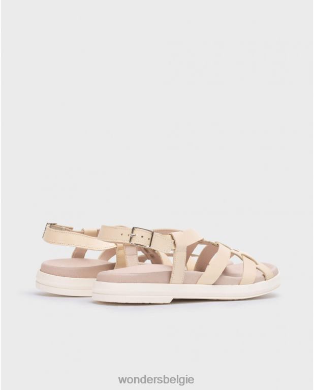 natuurlijk schoenen 6X06D19 naturel beige toni sandaal vrouwen Wonders