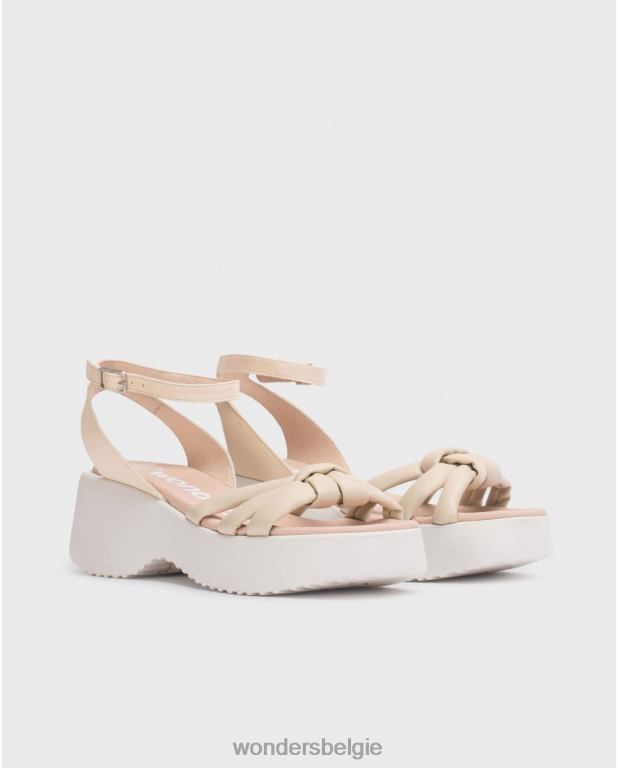 natuurlijk schoenen 6X06D254 naturel beige vega sandaal vrouwen Wonders