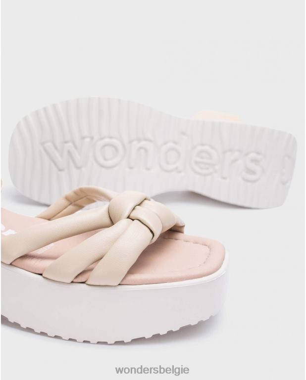 natuurlijk schoenen 6X06D254 naturel beige vega sandaal vrouwen Wonders