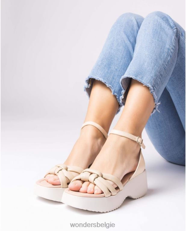 natuurlijk schoenen 6X06D254 naturel beige vega sandaal vrouwen Wonders