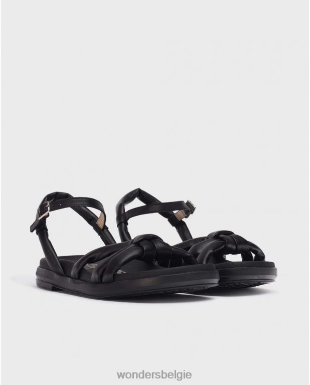 neger schoenen 6X06D122 zwarte zwarte elsa sandaal vrouwen Wonders