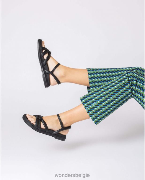 neger schoenen 6X06D122 zwarte zwarte elsa sandaal vrouwen Wonders