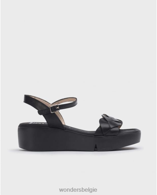 neger schoenen 6X06D189 negro zwarte dita sandaal vrouwen Wonders