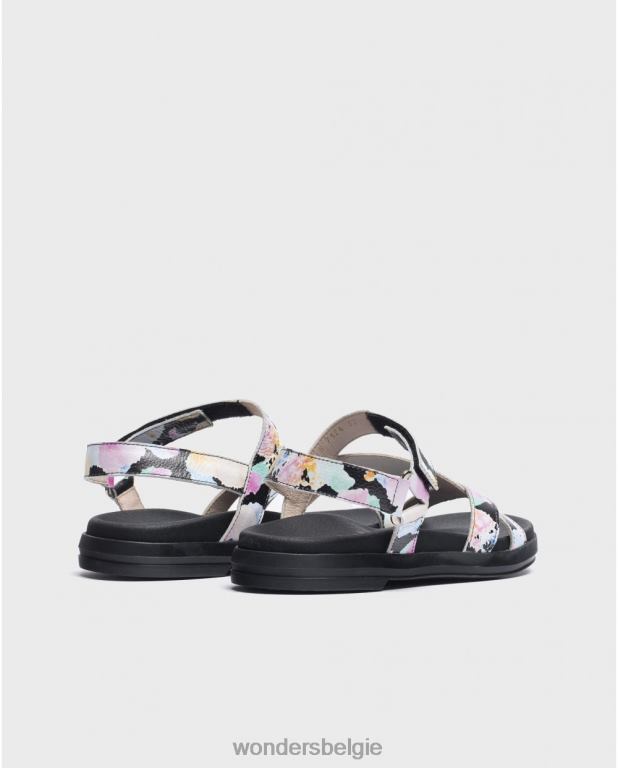 neger schoenen 6X06D207 zwarte zwarte toni sandaal vrouwen Wonders