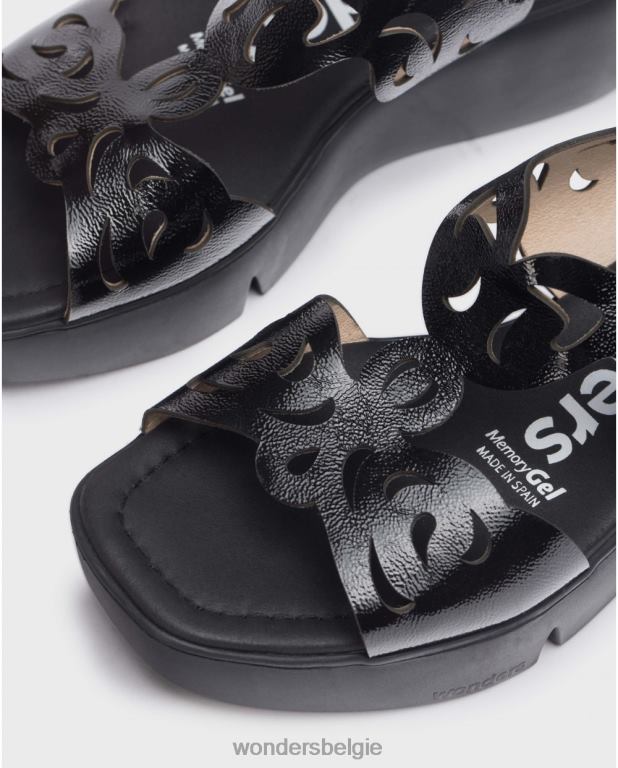 neger schoenen 6X06D225 neger zwarte afro sandaal vrouwen Wonders