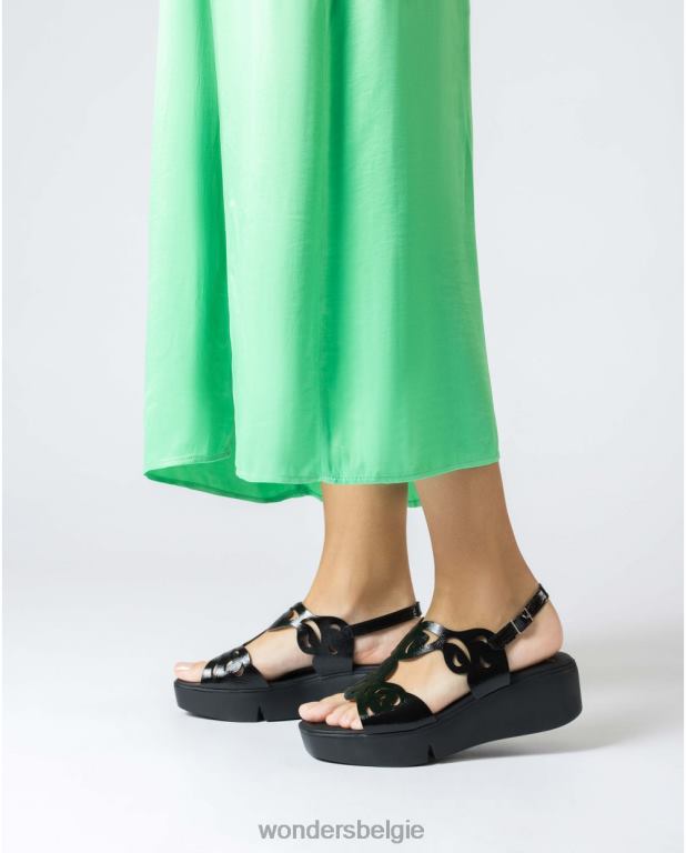 neger schoenen 6X06D225 neger zwarte afro sandaal vrouwen Wonders