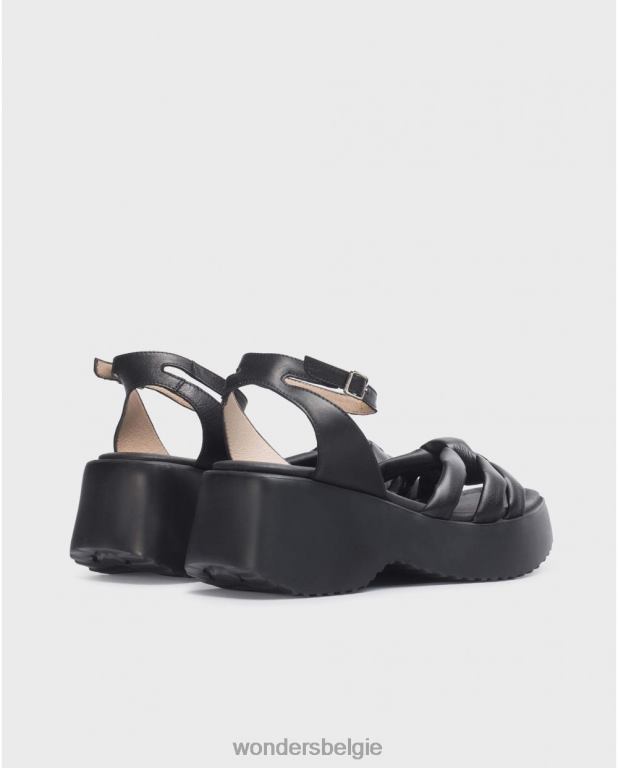 neger schoenen 6X06D255 zwarte blackvega sandaal vrouwen Wonders
