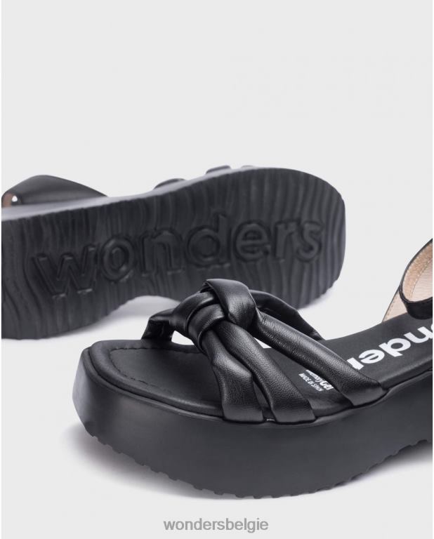 neger schoenen 6X06D255 zwarte blackvega sandaal vrouwen Wonders