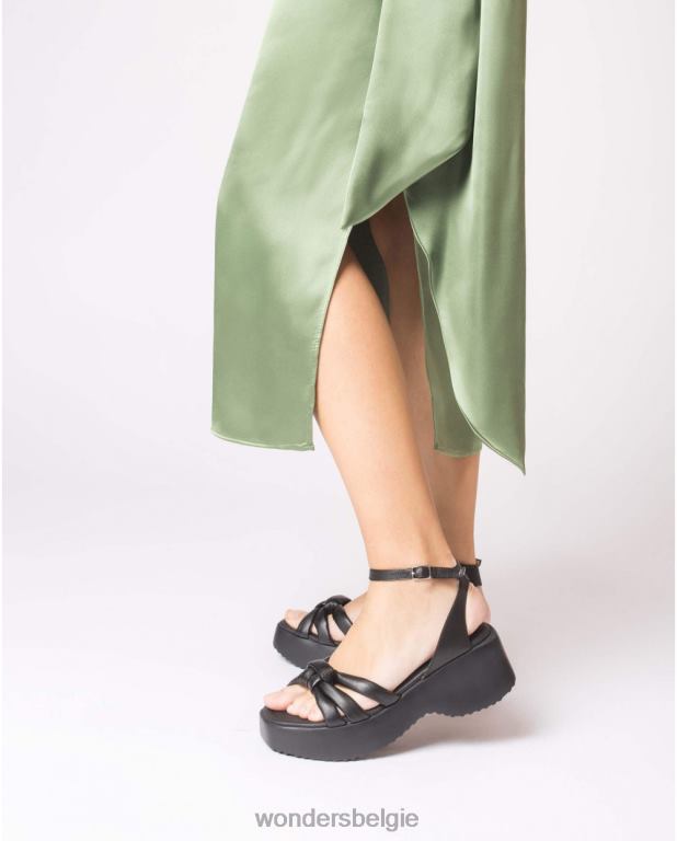 neger schoenen 6X06D255 zwarte blackvega sandaal vrouwen Wonders