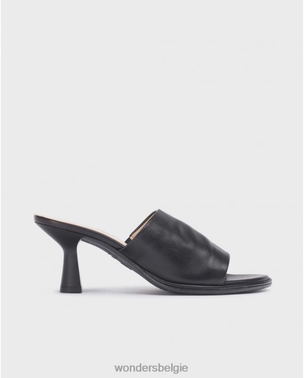 neger schoenen 6X06D27 neger zwarte sharon sandaal vrouwen Wonders