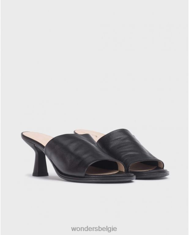 neger schoenen 6X06D27 neger zwarte sharon sandaal vrouwen Wonders