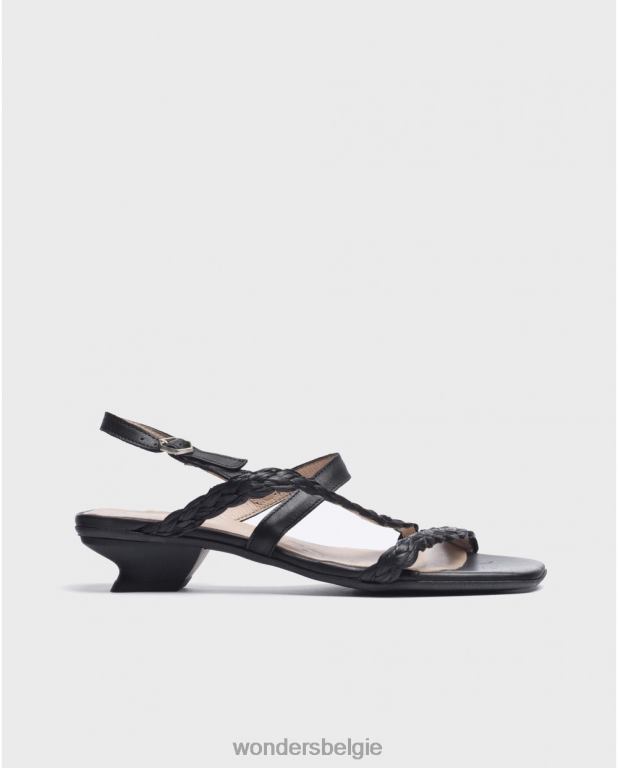 neger schoenen 6X06D28 zwarte zwarte sol sandaal vrouwen Wonders
