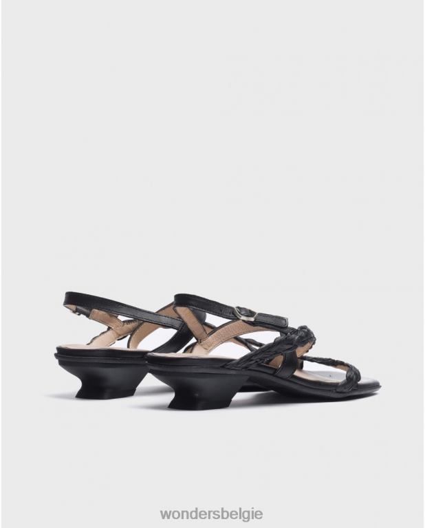 neger schoenen 6X06D28 zwarte zwarte sol sandaal vrouwen Wonders