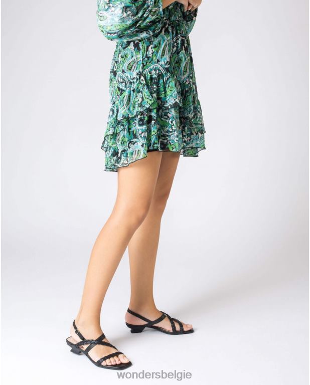 neger schoenen 6X06D28 zwarte zwarte sol sandaal vrouwen Wonders