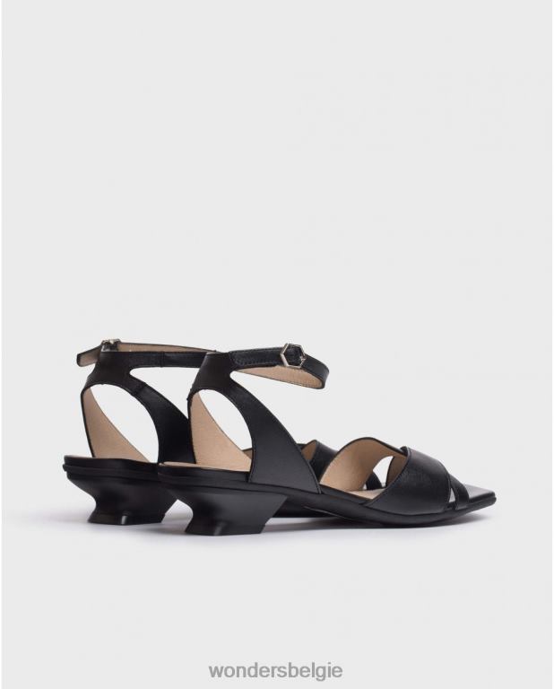 neger schoenen 6X06D291 neger zwarte mamy sandaal vrouwen Wonders