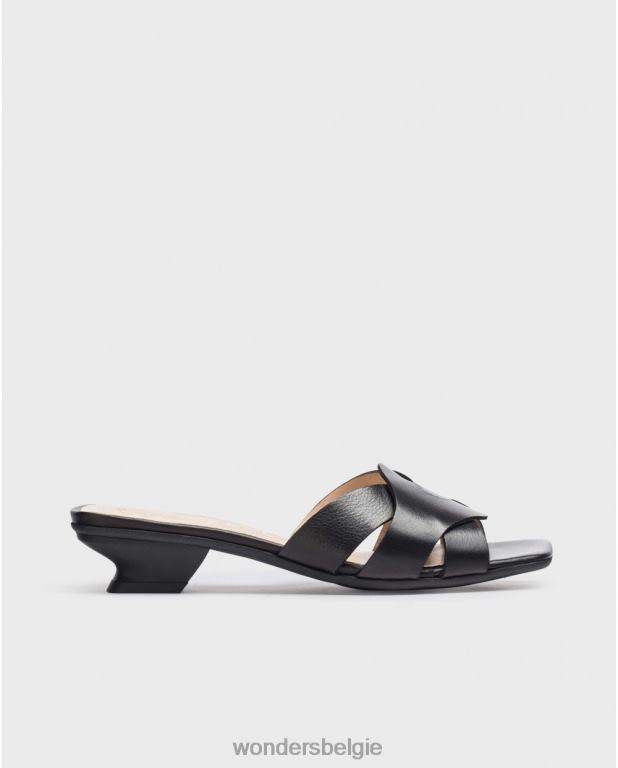 neger schoenen 6X06D33 neger zwarte mica muilezel vrouwen Wonders