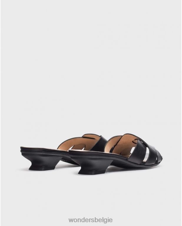 neger schoenen 6X06D33 neger zwarte mica muilezel vrouwen Wonders