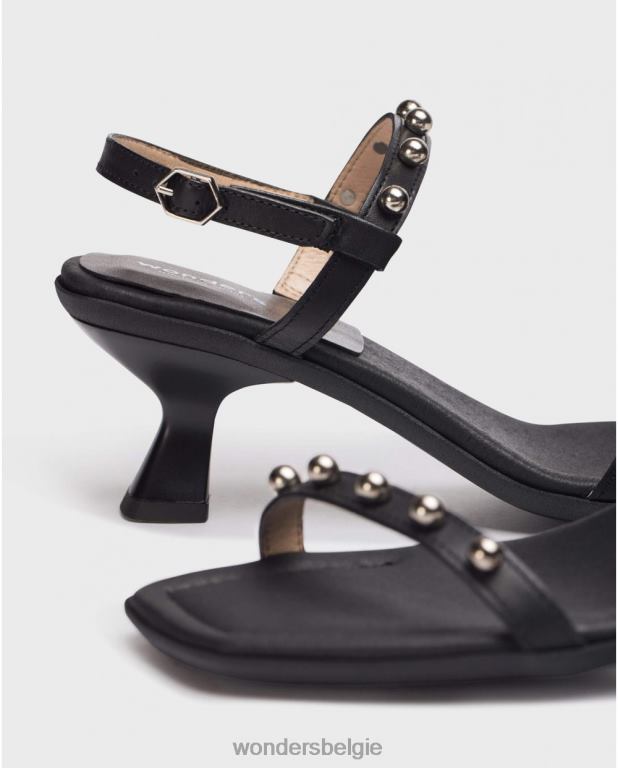 neger schoenen 6X06D346 negro zwarte geno sandaal vrouwen Wonders