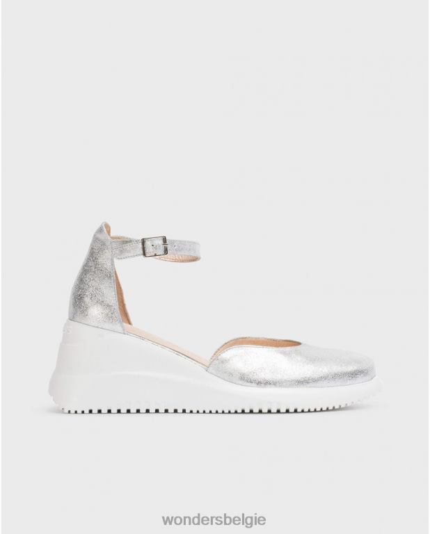 plata schoenen 6X06D10 plata zilveren fenix sandaal vrouwen Wonders