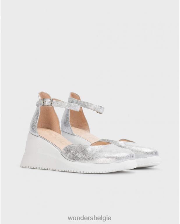 plata schoenen 6X06D10 plata zilveren fenix sandaal vrouwen Wonders