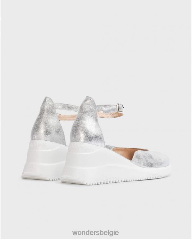 plata schoenen 6X06D10 plata zilveren fenix sandaal vrouwen Wonders