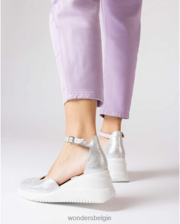 plata schoenen 6X06D10 plata zilveren fenix sandaal vrouwen Wonders